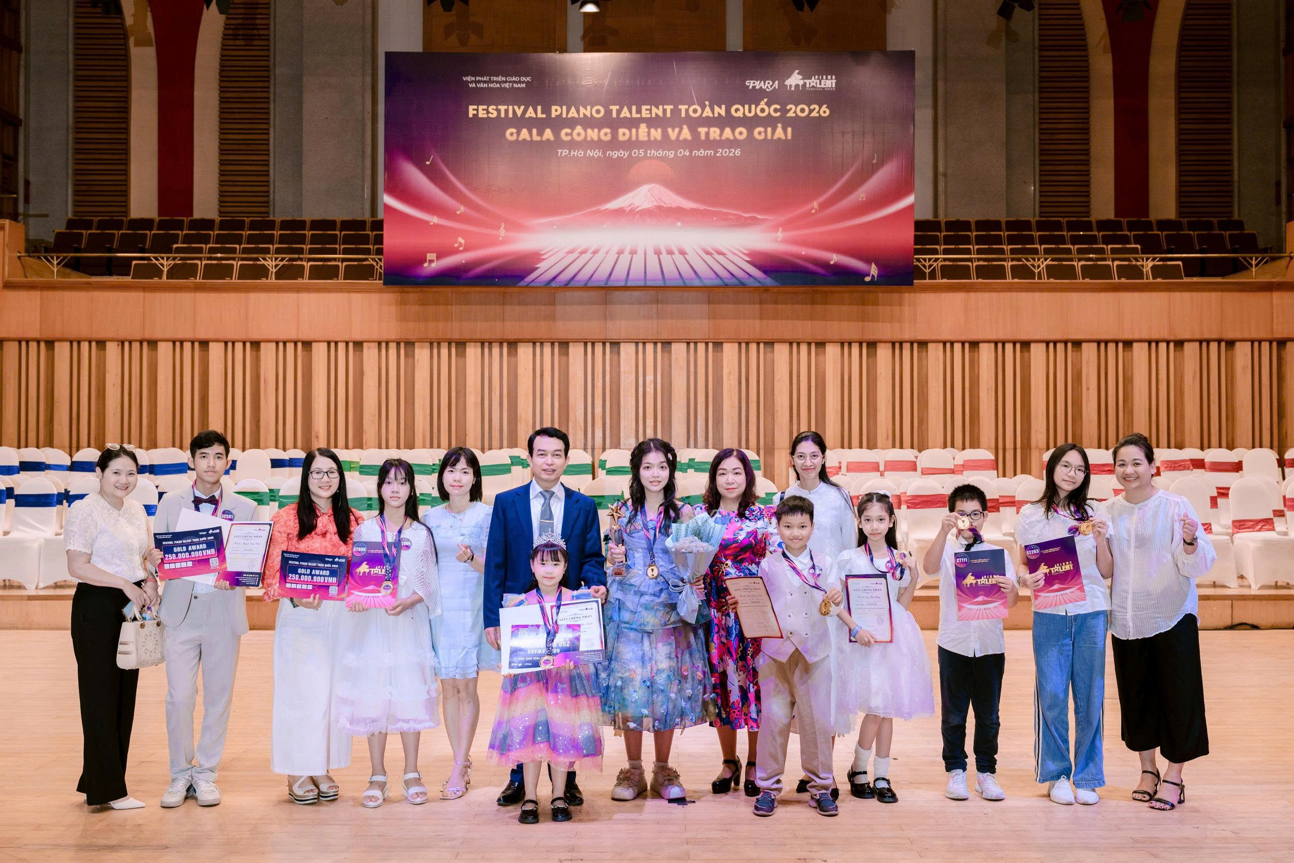 Hình ảnh đoạt giải cuộc thi Festival Piano Talent Toàn Quốc 2024, 2025, 2026